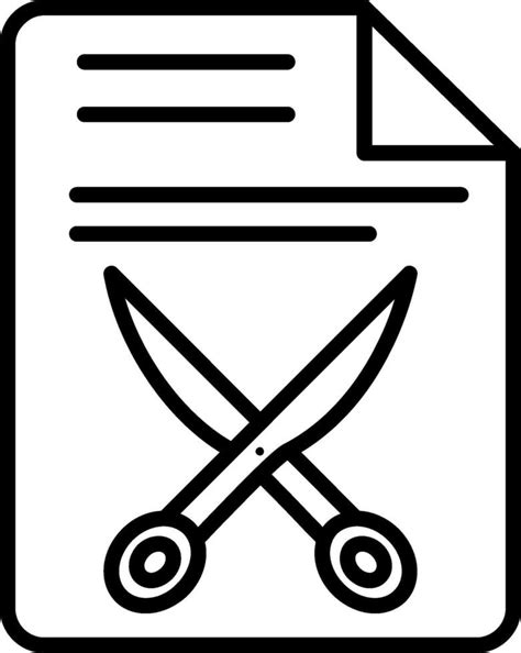 Document Line Icon Vector Art At Vecteezy