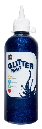 Product: GLITTER PAINT BLUE 500ML - Arts & Crafts - School Essentials