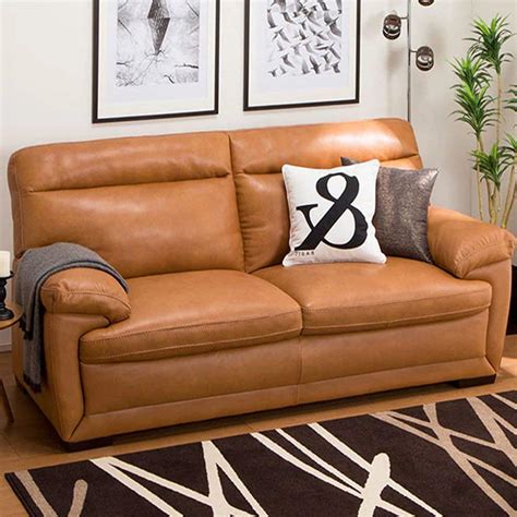 Furny Medloy Seater Leatherette Sofa Set Tan Amazon In Home