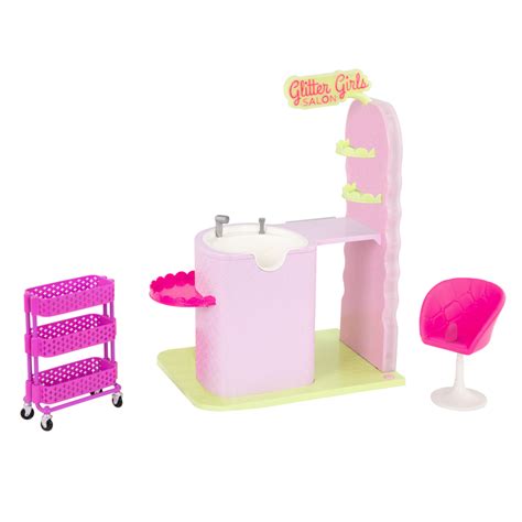 14" Doll Hair Salon Playset | Glitter Girls