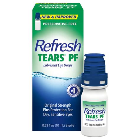 refresh tears pf preservative  artificial tears lubricant eye drops