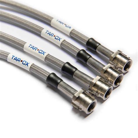 Stainless Steel Braided Brake Hoses By Tarox For Mercedes 190 W201