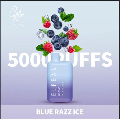 Elf Bar Puffs Blue Razz Ice Disposable Vape Vape Shop Dubai