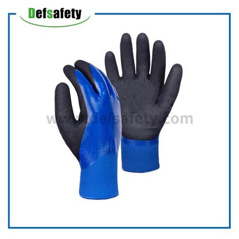 G Polyester Acrylic Napping Hppe Shell Nitrile Sandy Double Coated