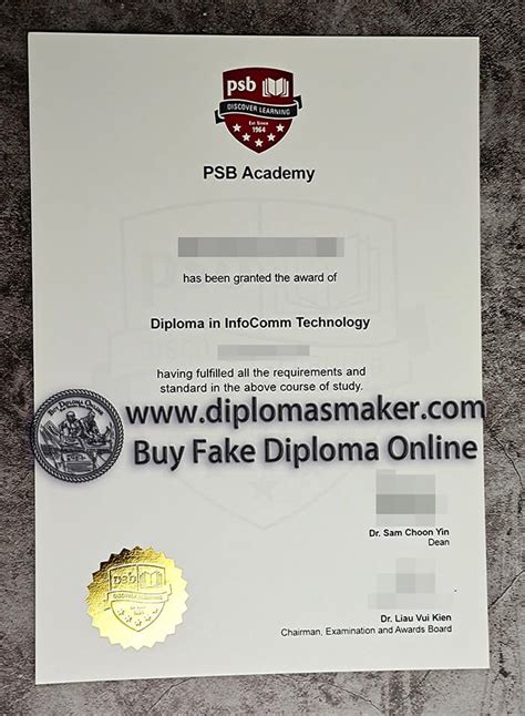 Where Safety To Buy Fake PSB Academy Diploma Online