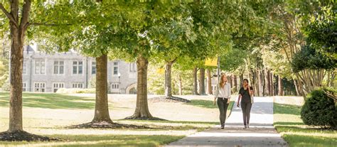 Oglethorpe University students on campus at the university - Enrollment Services