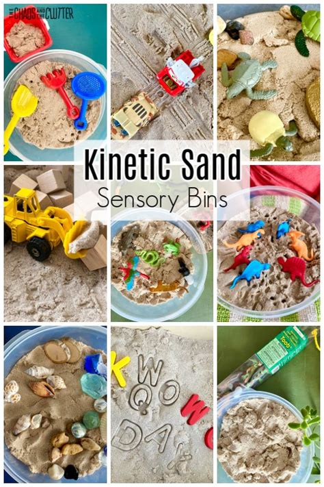 Creative Kinetic Sand Sensory Bins For Kids Kinetic Sand Bin