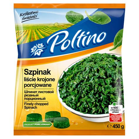 Poltino Szpinak Li Cie Krojone Porcjowane G Kalorie Kj I