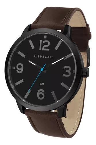 Reloj Lince MRC4539l P2px Para Hombre Correa De Piel Negra Color