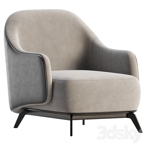 Kaori Armchair By Poliform Arm Chair 3D Model