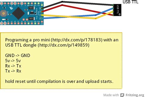 Arduino Programming An Arduino Pro Mini With An Usb Ttl Dongle