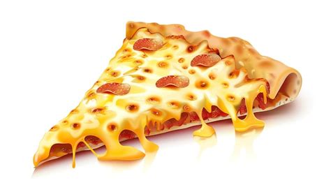 Premium Photo A Delicious Slice Of Pizza With Melted Cheese And