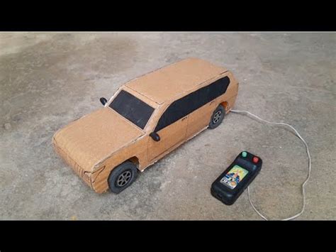 How To Make Remote Control Cardboard Car At Home Simple Rc Cardboard