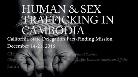 Human And Sex Trafficking In Cambodia Presentation Youtube