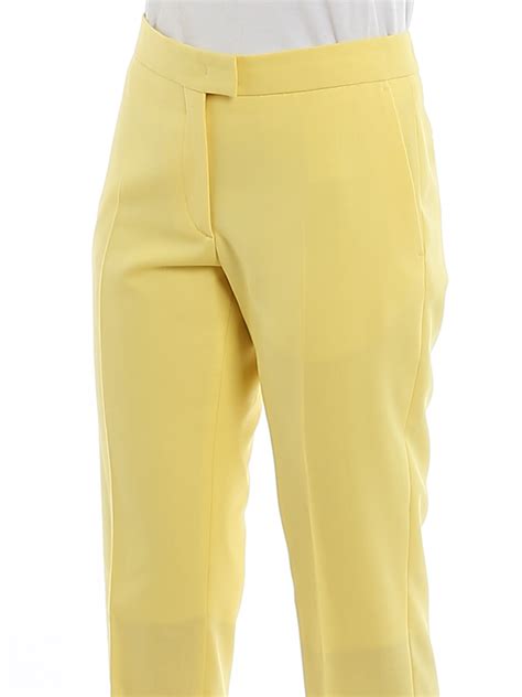 Casual Trousers Paul Smith Yellow Wool Tapered Trousers W2r083tb3040830