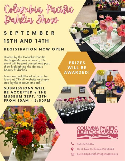 Columbia Pacific Dahlia Show 2024 - Columbia Pacific Heritage Museum