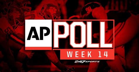 AP Top 25 rankings updated for Week 14