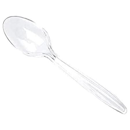 Clear Plastic Spoons Heavy Duty Clear Plastic Spoon Pack Of