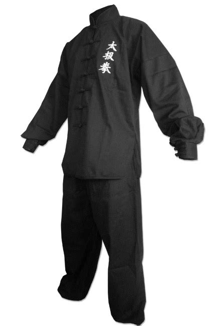 Black Cotton Tai Chi Chuan Uniform