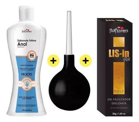 Kit Ducha Ginecológica Íntima Procto Lubrificante Brinde