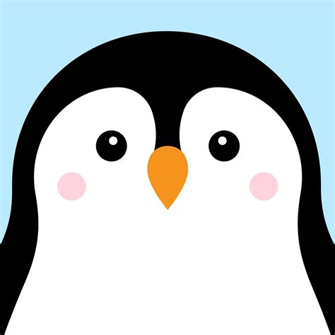 Vector hand drawn flat baby penguin face 41060047 Vector Art at Vecteezy