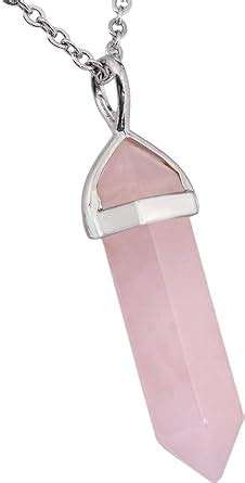 Nupuyai Protection Crystal Point Pendant Necklace For Women Men