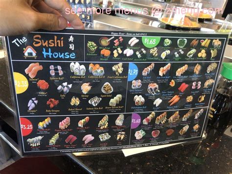 Menu At The Sushi House Restaurant Pasco