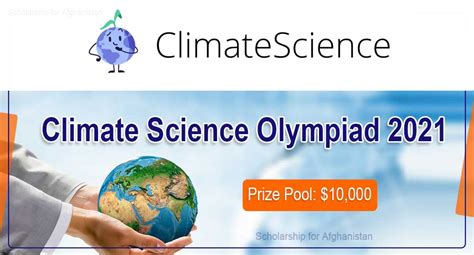 Climate Science Olympiad 2021 ($10,000 prize pool and attendance in the ...