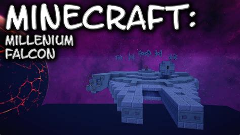 Minecraft Star Wars Millennium Falcon Tutorial Youtube