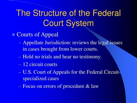 Ppt The Federal Courts Powerpoint Presentation Free Download Id638196