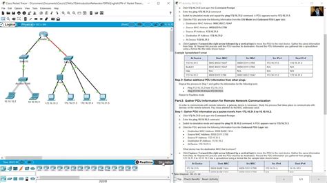 Packet Tracer Identify Mac And Ip Addresses Youtube