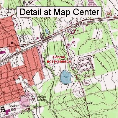 Amazon Usgs Topographic Quadrangle Map Conroe Texas Folded