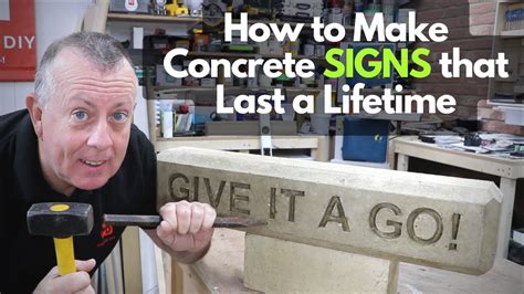 How To Make Concrete Signs YouTube