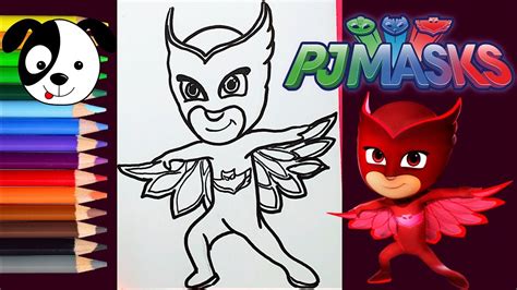 Pj Masks Como Dibujar A Ululette De H Roes En Pijamas Dibujos Para