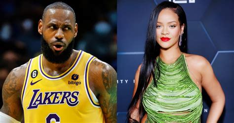 LeBron James Rubs Rihanna's Her Pregnant Belly