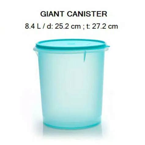 Jual Tupper Ware Giant Canister L Maroon Tempat Snack Kerupuk