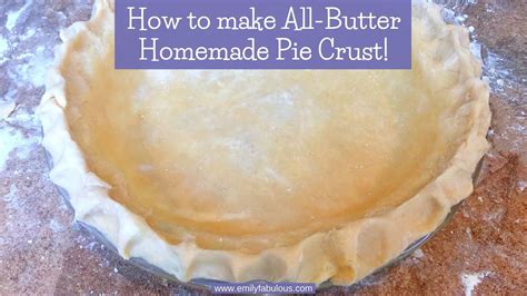 How To Make Easy All Butter Pie Crust YouTube