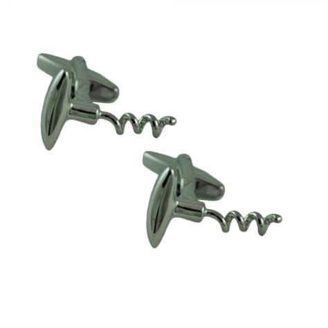 Corkscrew Novelty Cufflinks from Ties Planet UK