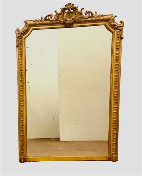 Miroir De Style Louis Xv En Bois Et Stuc Dor Xix Si Cle Eur