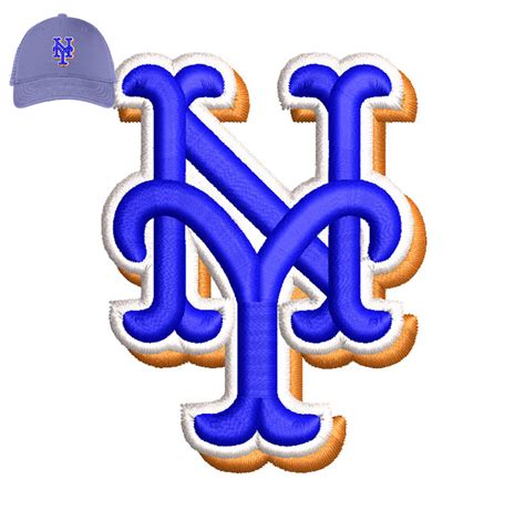 New York Mets Embroidery logo | Embroidery Logo Near me | Emb