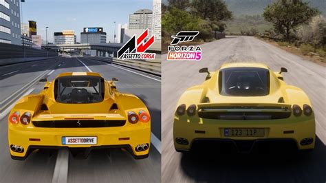 Forza Horizon Vs Assetto Corsa Ferrari Enzo Youtube