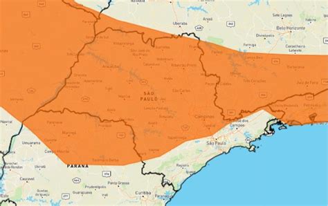 Inmet Alerta Para Queda De Temperatura E Vendaval No Interior De Sp