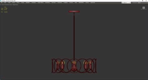 D Model Jasira Chandelier Vr Ar Low Poly Cgtrader