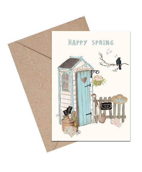 Happy Spring Kort Mouseandpen