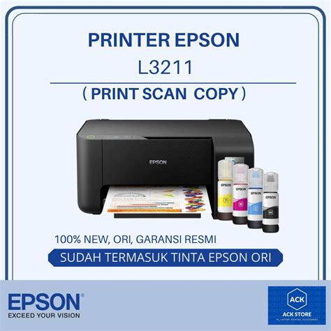 Jual Printer Epson EcoTank L3211 All In One AIO Print Scan Copy