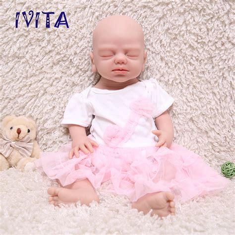 1532 Ivita 19 Eyes Closed Full Body Silicone Reborn Baby Girl And Bo