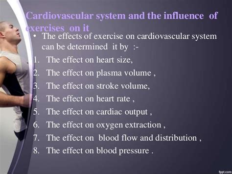 Effect Of Exercise On Cardiovascular System