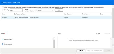 Registering Ldap Entities