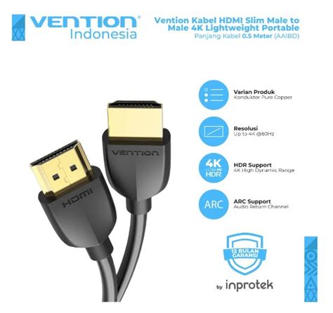 Jual Vention Kabel Hdmi Slim K Lightweight Portable Aai Meter