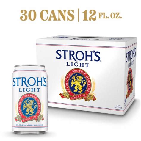 Strohs® Light Lager Beer 30 Cans 12 Fl Oz Ralphs